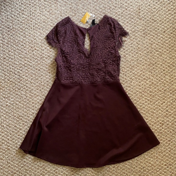 Streetwear Society Dresses & Skirts - Deep Purple Lace Cocktail Dress